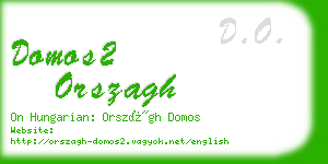 domos2 orszagh business card